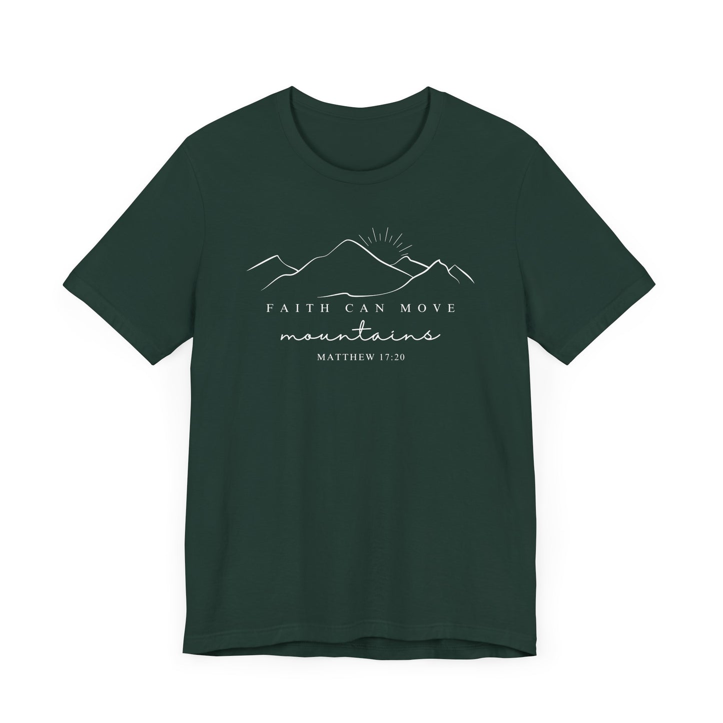 Faith Can Move Mountains T-Shirt | LDS Christian Apparel